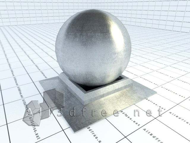 Vray materials Brushed stainless steel 027 in 2020 collection