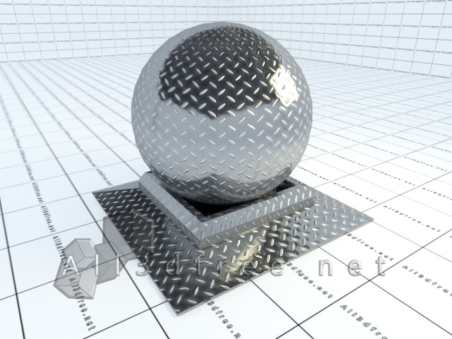 Vray materials metal checker plate 022 in 2020 collection