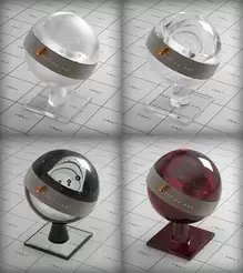  vray glass material collection