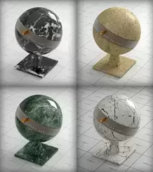  vray stone material collection