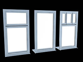 window 3d model free download - Cottage and Fixed Window 003
