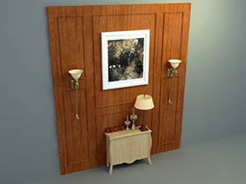 wooden wall interior design 021