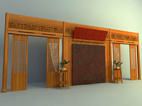 wooden wall interior design 022